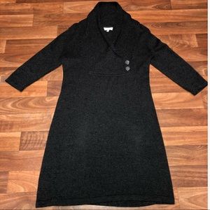 Dark Grey Sweater Dress